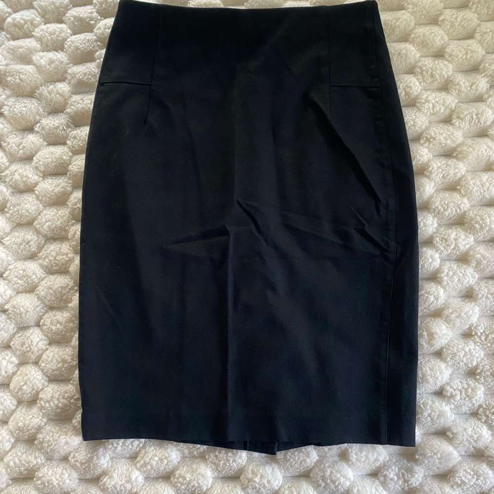 INC International Concepts Classic Black Pencil Skirt